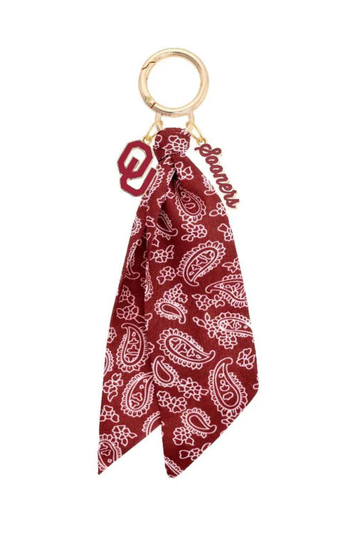 Sooners Logo Bandana Bag Charm