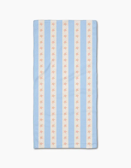 Starfish Sea Stripe Bar Towel