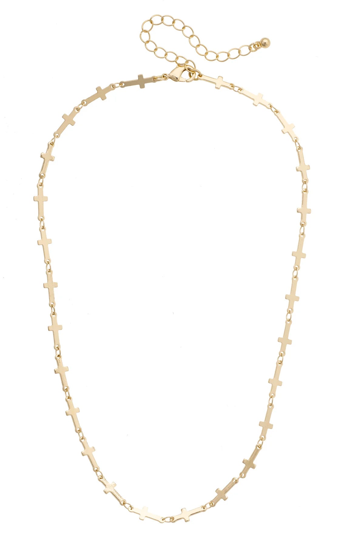 Demi Linked Cross Necklace