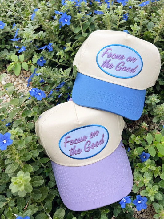 Focus on The Good Lilac Trucker Hat