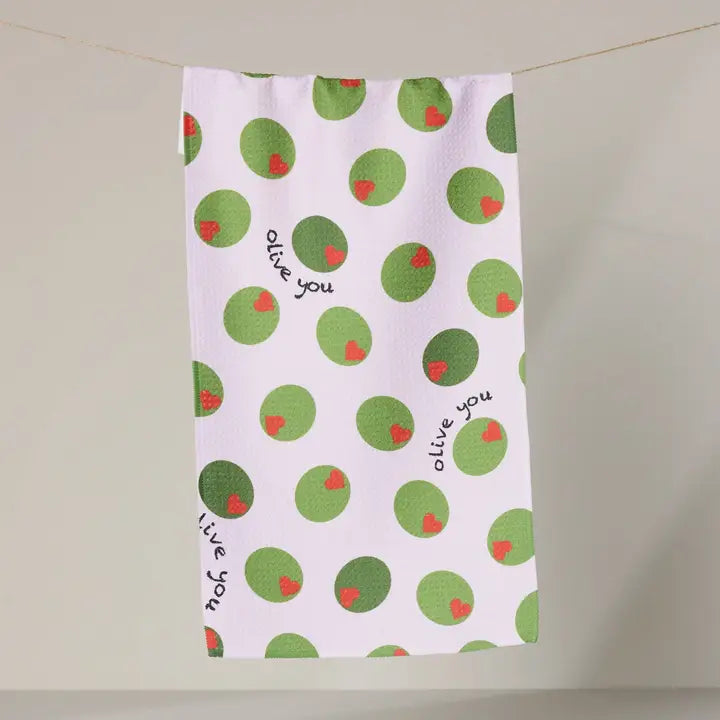 Olive You Bar Towel