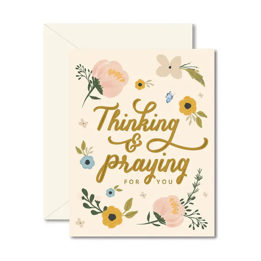 Thinking & Praying Sympathy Card