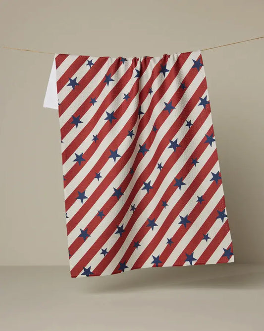 Patriotic Stripe Tea Towel