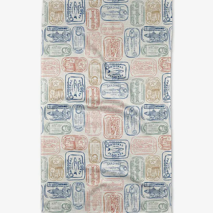Tinned Sardines Tea Towel