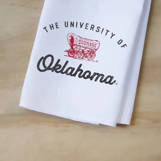 Vintage OU Tea Towel