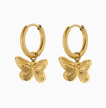 Faye Butterfly Huggie