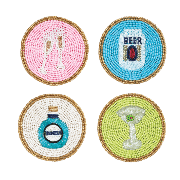 Beaded Bar Coasters
