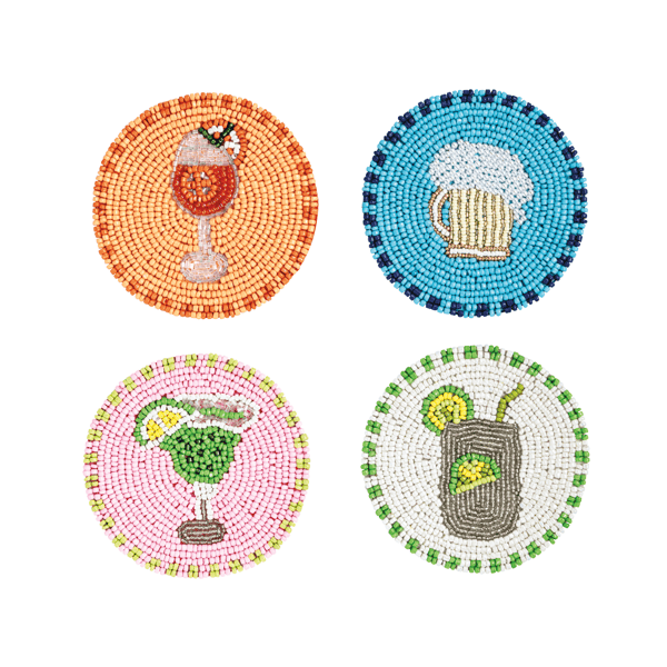 Beaded Bar Coasters