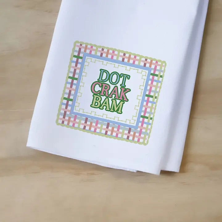 Dot Crack Bam Gingham Tea Towel