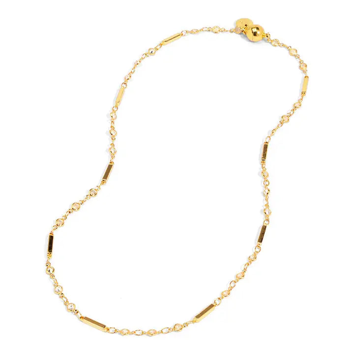 Skinny Crystal Layer Necklace