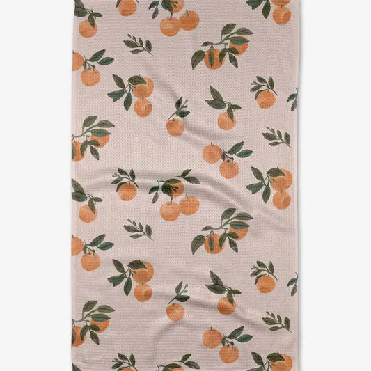 Pretty In Peach Tea Towel