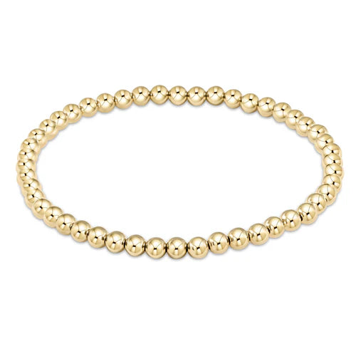 Classic Gold 4Mm Bead Bracelet