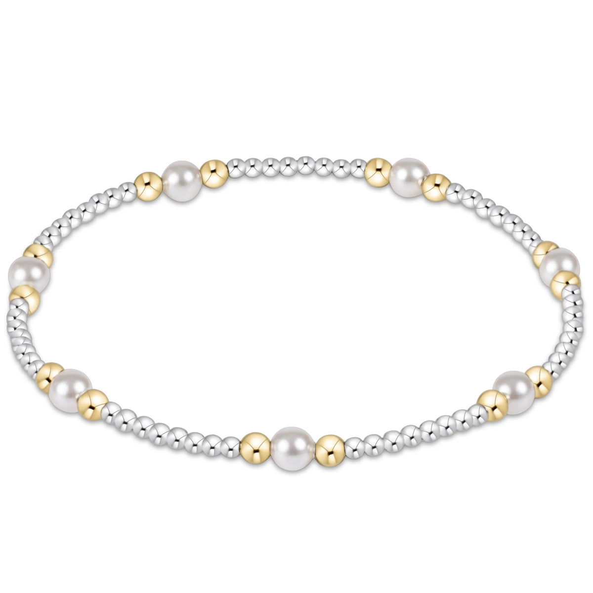 Purpose Pearl Mixed Metal Bracelet