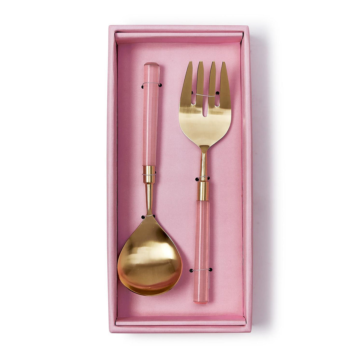 Blush Set of Salad Servers