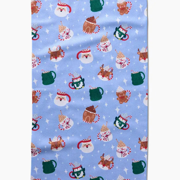 Christmas Mugs Tea Towel