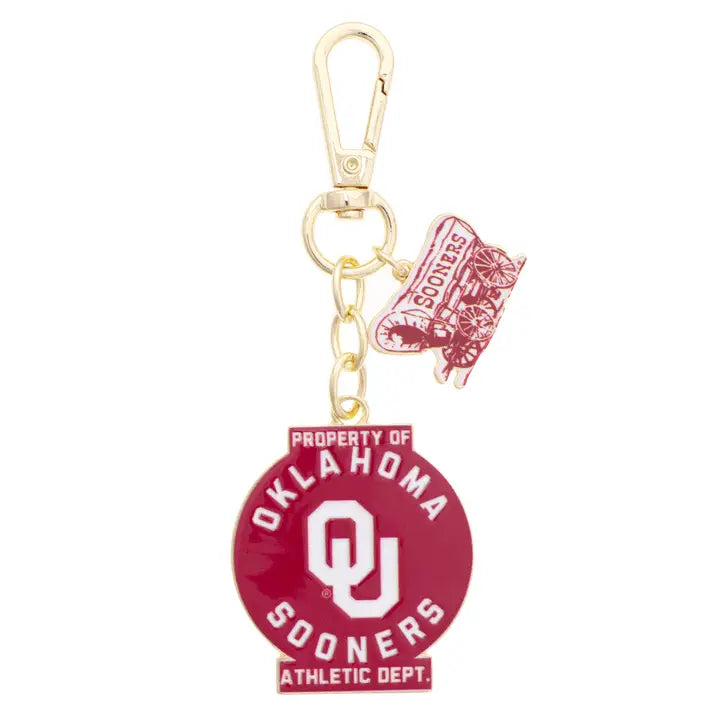 Oklahoma Sooners Vintage AD Enamel Bag Charm