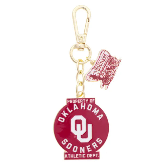 Oklahoma Sooners Vintage AD Enamel Bag Charm