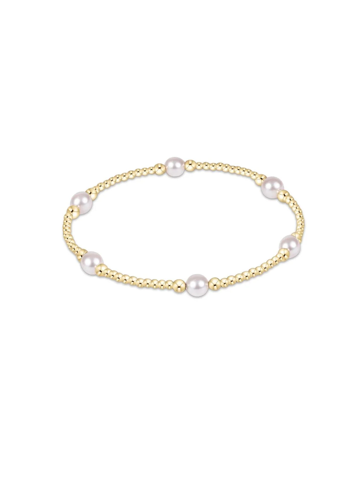 Purpose Pearl 5mm Gold Bracelet