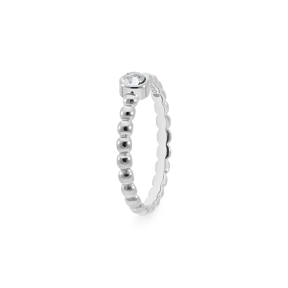 Qudo Matino Silver Spacer Ring