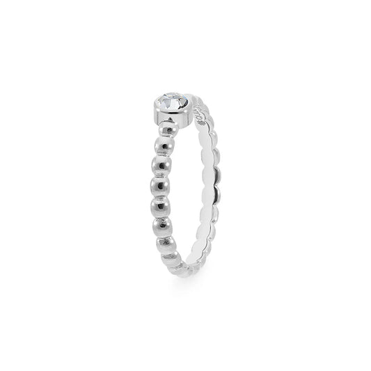 Qudo Matino Silver Spacer Ring