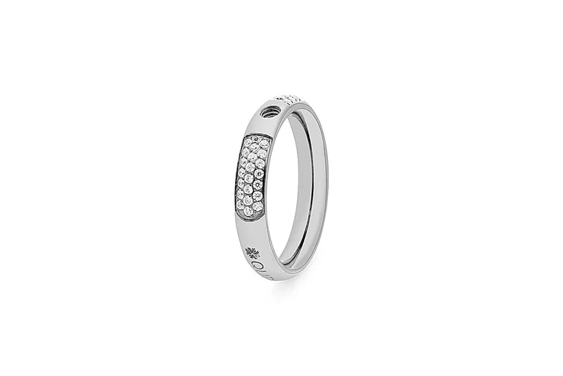 Qudo Small Deluxe Silver Ring