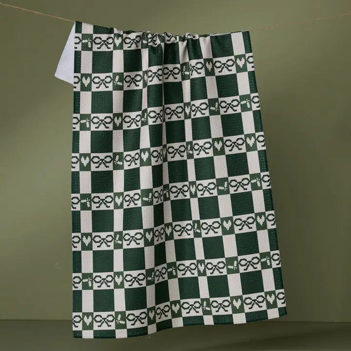 Elf Gingham Tea Towel