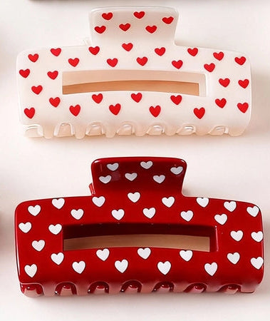 Large Heart Claw Clip