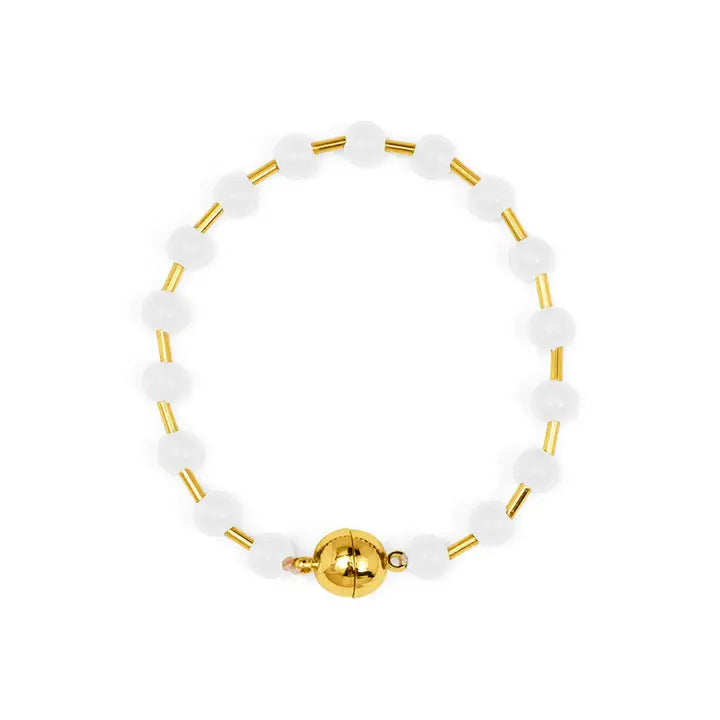 Glass Bead Magnetic Bracelet