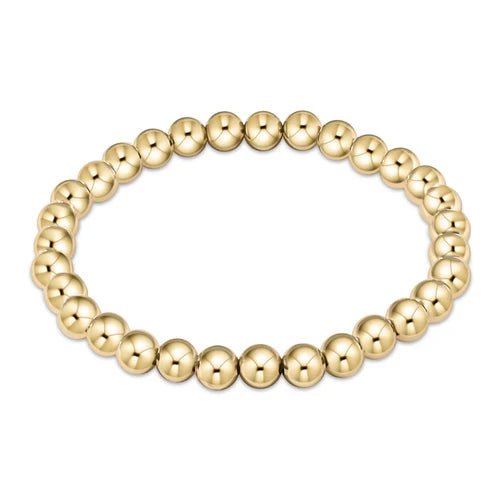 Classic Gold 6Mm Bead Bracelet