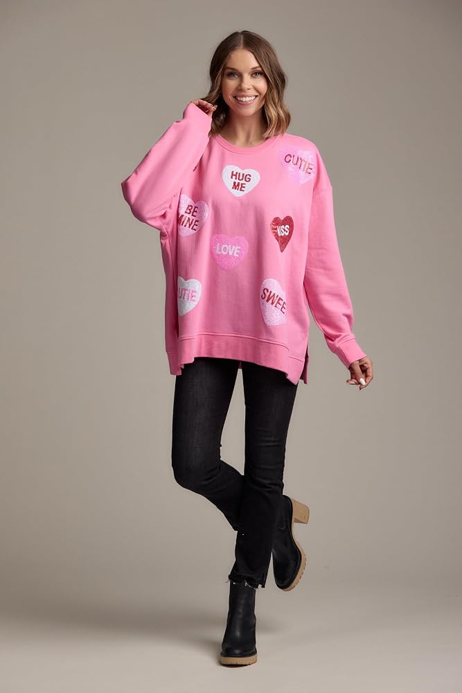 VDay Sparkle Sweatshirt OS