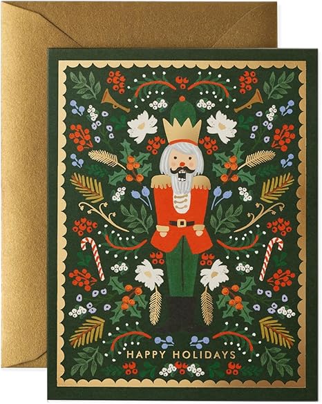 Evergreen Nutcracker Card