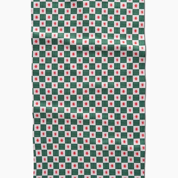 Jolly Grid Tea Towel