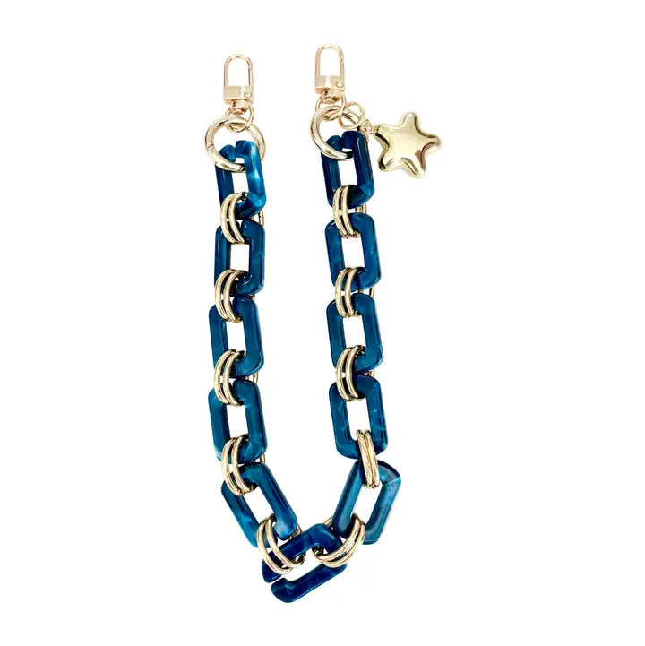 Camy Teal Bag Chain