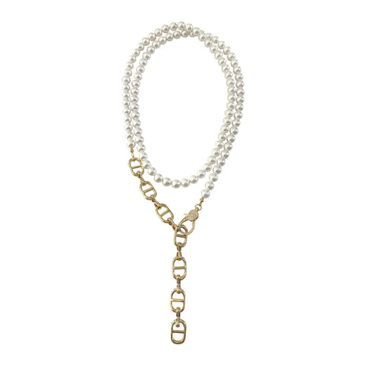 Bennett Pearl Lariat Necklace