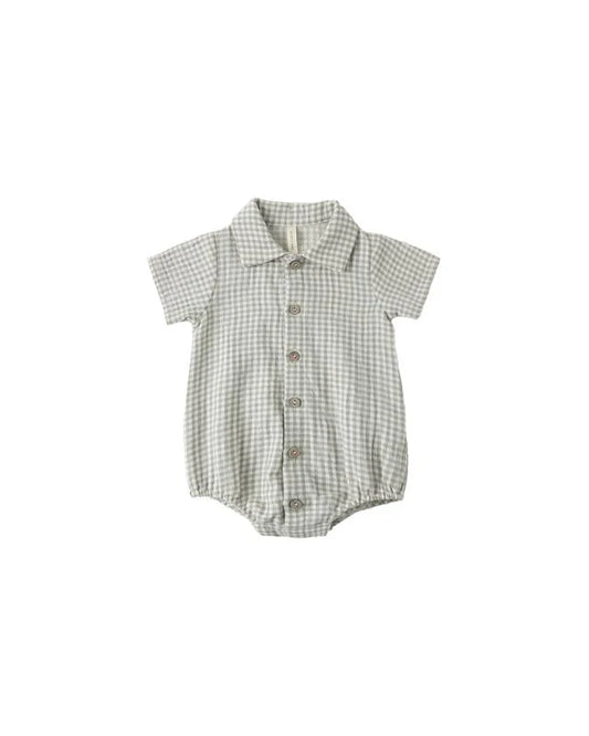 Sage Gingham Matteo Romper