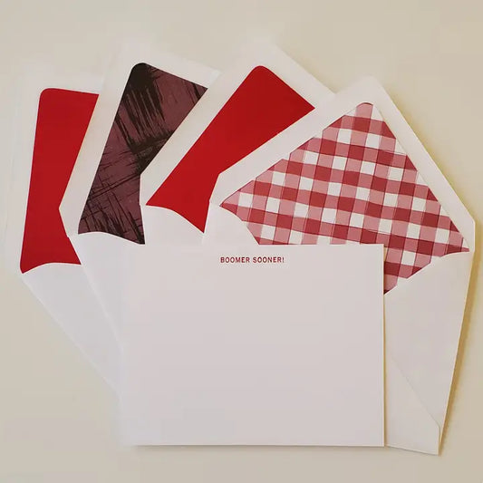 Boomer Sooner Foil Stamped Notecard Set