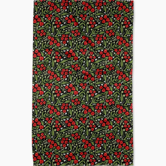 Flowing Poppies Tea Towel