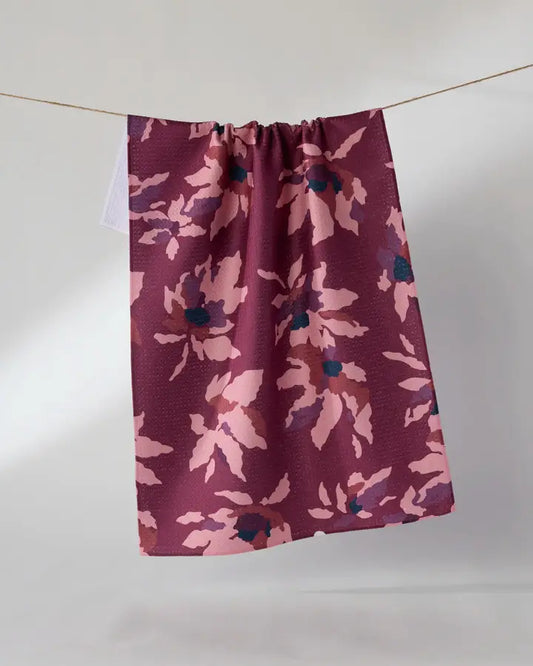 Mulberry Bloom Tea Towel