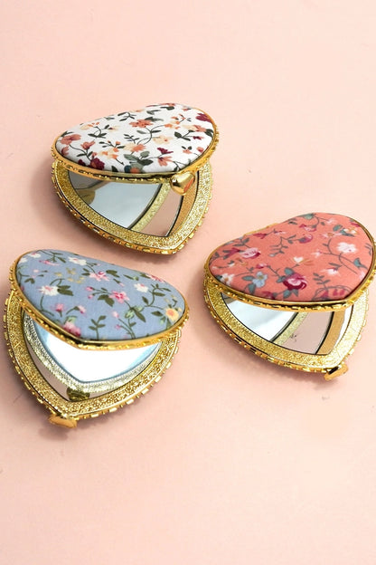 Floral Compact Mirror