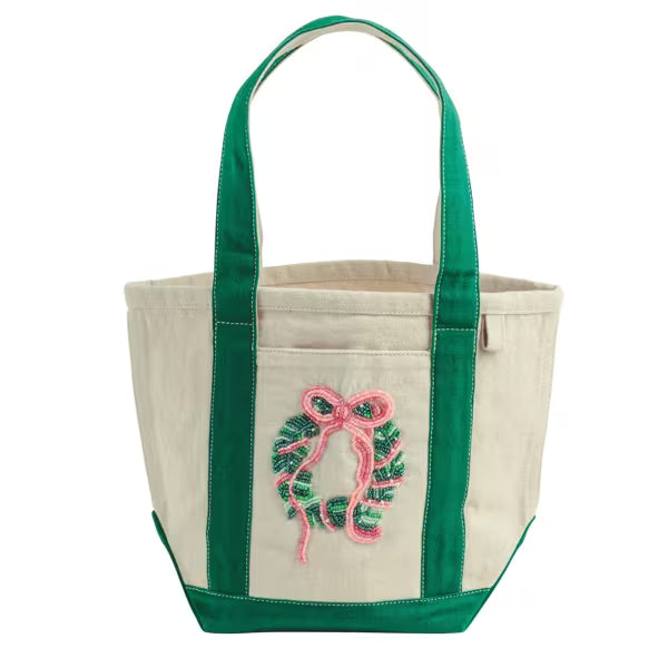 Holiday Beaded Mini Tote