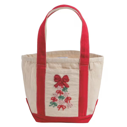 Holiday Beaded Mini Tote