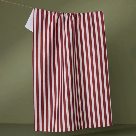 Ribbon Red Tea Towel