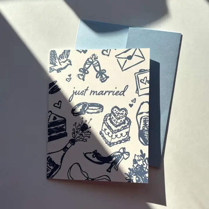 Just Married Wedding Card