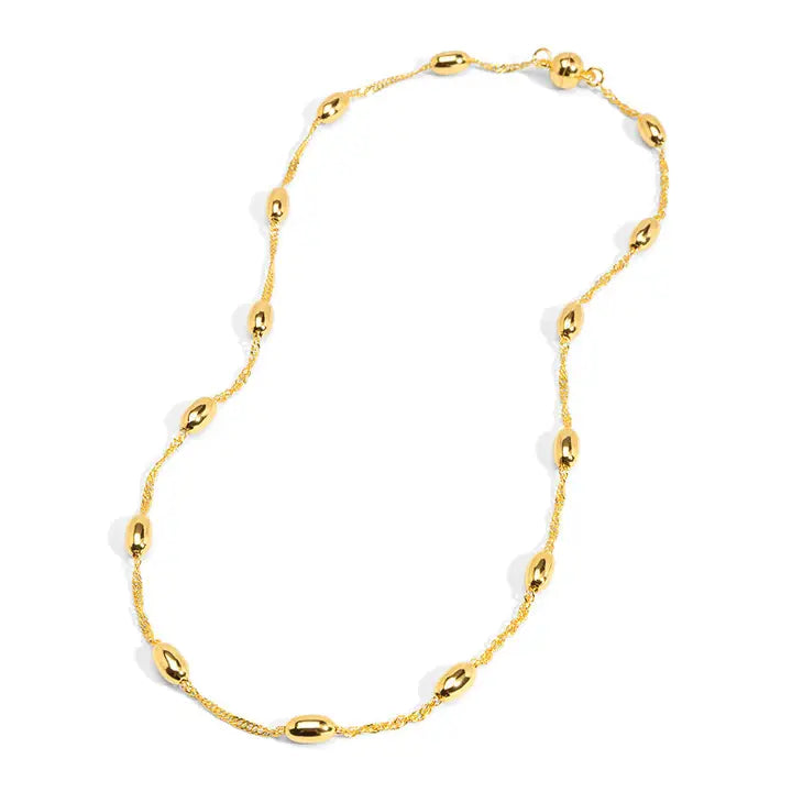 Spaced Rice Bean Necklace