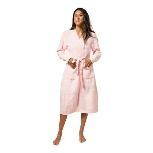 Pink Feather Yarn Robe