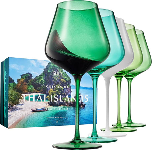 Thai Island Wine Glass Set
