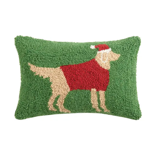 Christmas Golden Retriever Hook Pillow