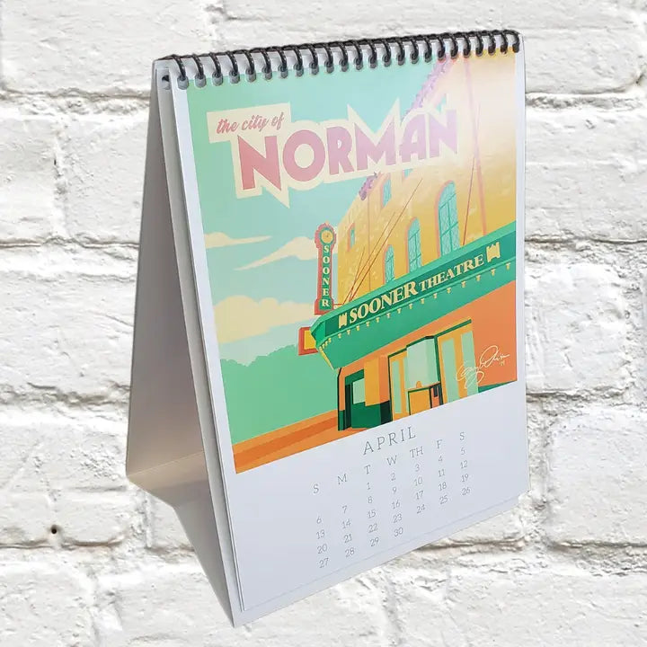 2025 Oklahoma Desk Calendar