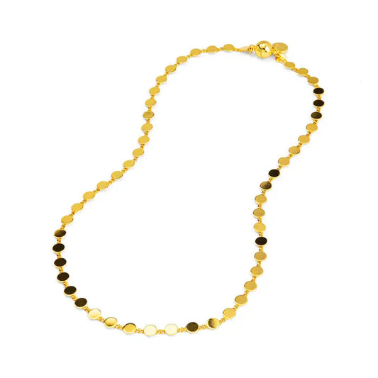 Dot Disc Chain Necklace