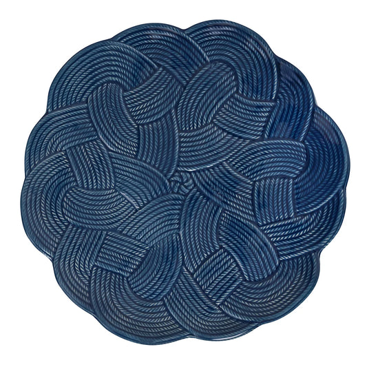 Le Panier Mystic Knot Blue Charger